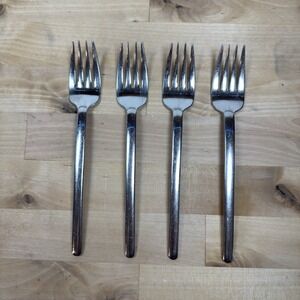 4 - Fork Zena (Stainless) by Mikasa 7 3/4" Glossy, Slender Handle, Roundtip